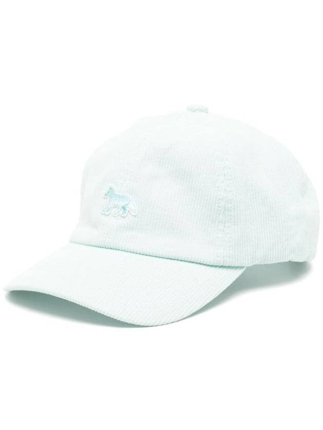 Baby Fox Corduroy Hat Ball Cap Mint Unisex - MAISON KITSUNE - BALAAN 2