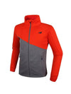 PF Uni Melange Color Block Track Jacket Red Grey - NEW BALANCE - BALAAN 3