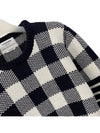 Gingham Check Jacquard 4Bar Knit MKA392A - THOM BROWNE - BALAAN 2