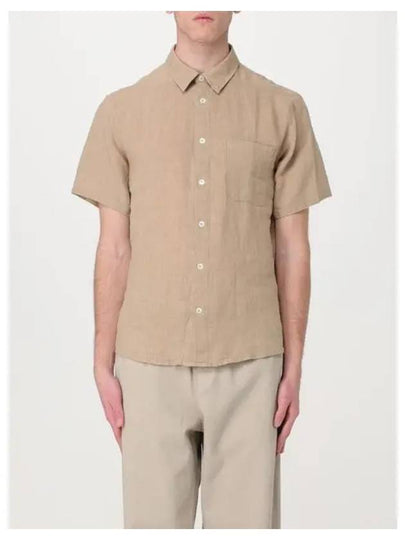 Bellini Linen Short Sleeve Shirt Beige - A.P.C. - BALAAN 2