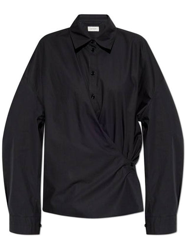 Lemaire Cotton Shirt, Women's, Black - LEMAIRE - BALAAN 1