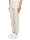 Men's Linen Viscose Straight Pants Ivory - THEORY - BALAAN 3