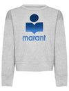 Mobily Big Logo Sweatshirt Grey - ISABEL MARANT - BALAAN 2