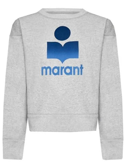 Mobily Big Logo Sweatshirt Grey - ISABEL MARANT - BALAAN 2