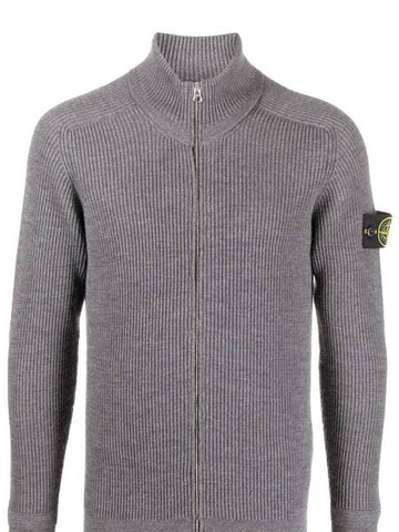 Men s Waffen Cardigan Gray 7715519C2V0060 - STONE ISLAND - BALAAN 1