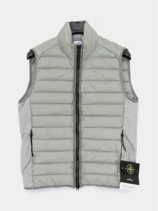 Loom Woven Chambers Recycled Nylon Down TC Vest Grey - STONE ISLAND - BALAAN 2