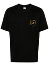 Mercerized Jersey Logo Graphic Short Sleeve T-Shirt Black - CP COMPANY - BALAAN 3