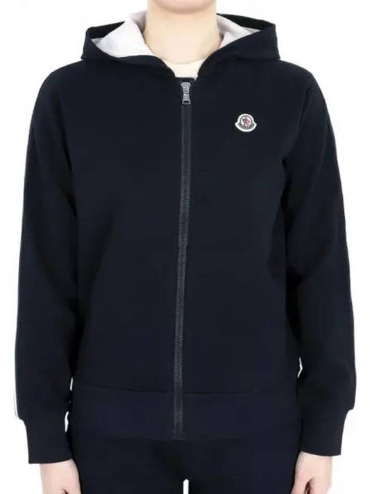 Kids Logo Patch Hood Zip up Navy 8G00008 809AG 778 12 14A Adults Wearable 1064532 - MONCLER - BALAAN 1