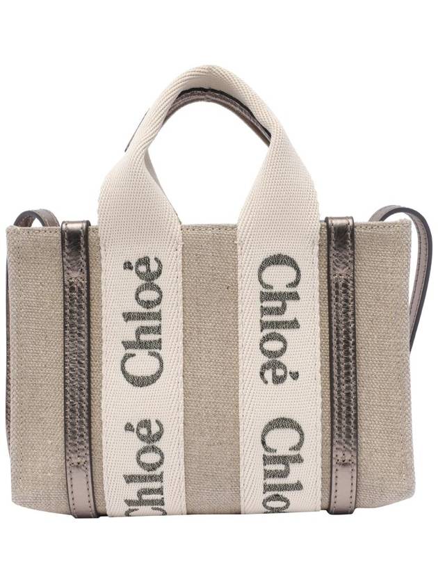 Logo Tote Bag Grey - CHLOE - BALAAN 1