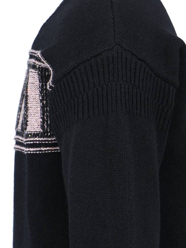 Fisherman Logo Knit Top Black - MARNI - BALAAN 6