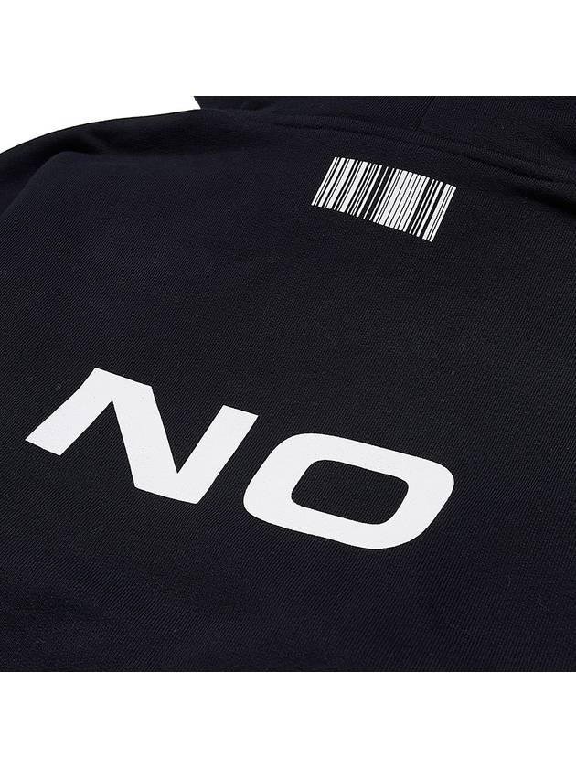 Yes No Barcode Print Hoodie Black - VETEMENTS - BALAAN 10