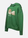 Kids Kill the Bear Hooded Sweatshirt Green Brown PBBB001F21FLE001 5560 - PALM ANGELS - BALAAN 2