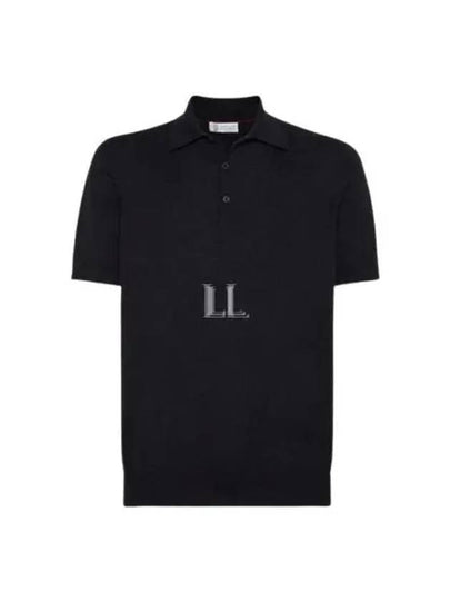 Cotton Jersey Polo Shirt Black - BRUNELLO CUCINELLI - BALAAN 2