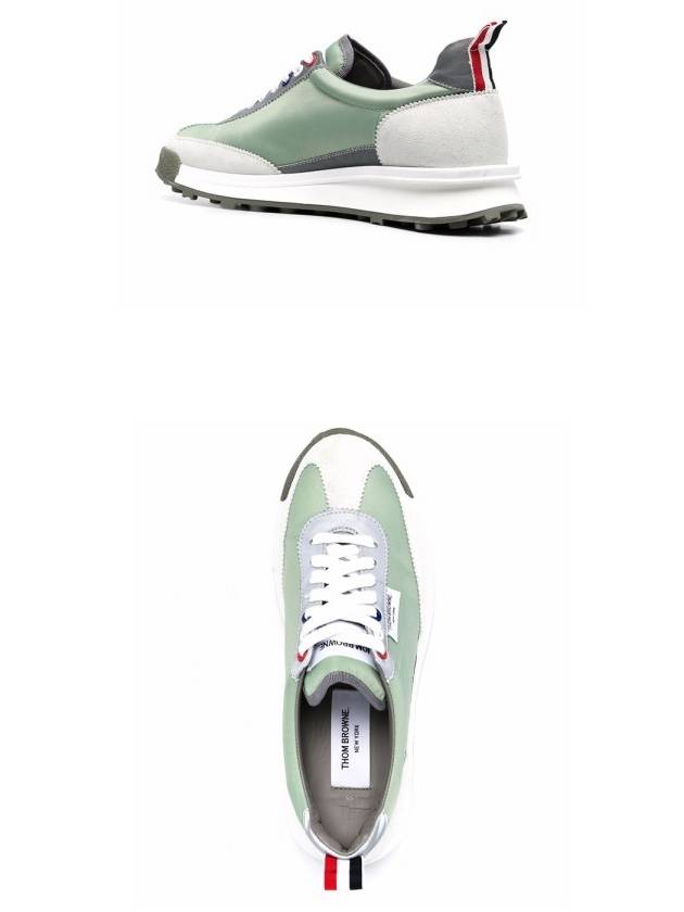 RWB Tech Runner Reflective Low Top Sneakers Green - THOM BROWNE - BALAAN 6