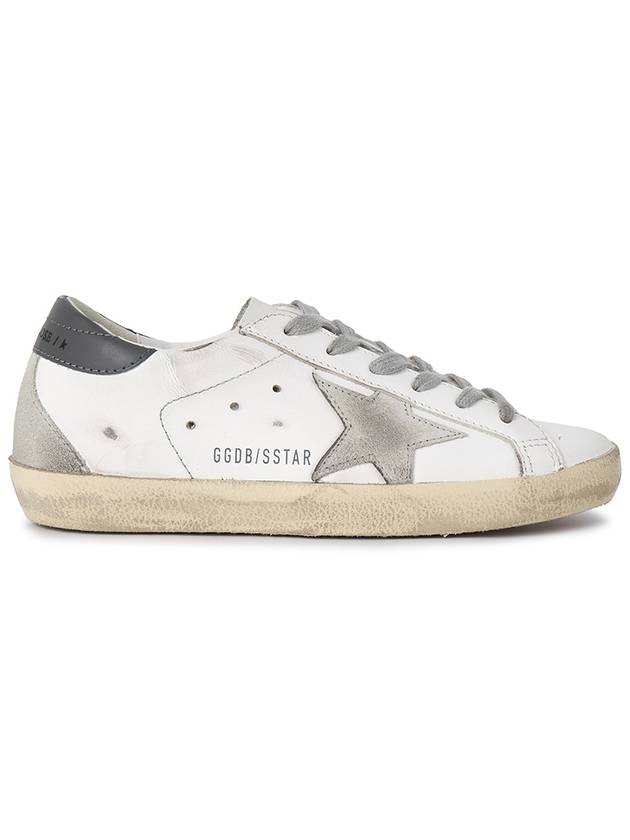 Superstar Leather Low Top Sneakers Grey White - GOLDEN GOOSE - BALAAN 6