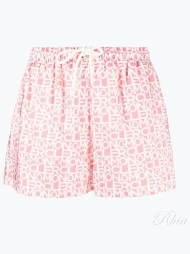 Printed Shorts Pants Trousers Pink 2B00014596S8F40 - MONCLER - BALAAN 1