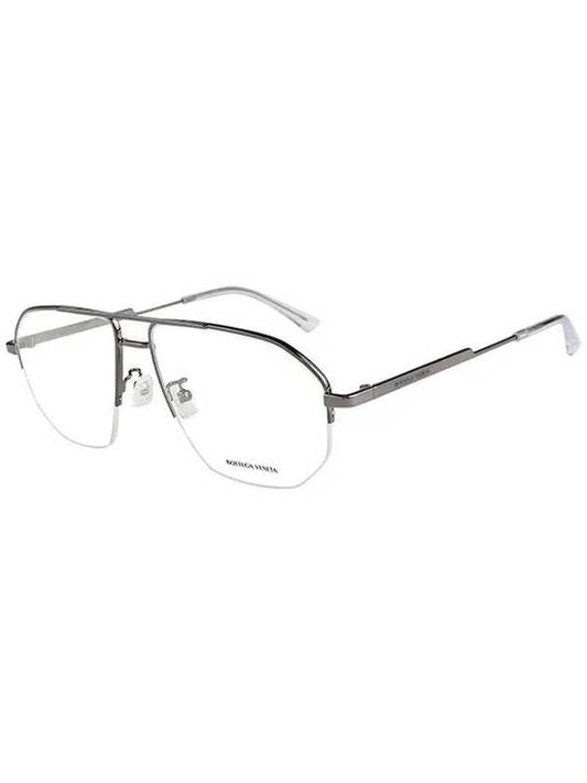 Eyewear Semi Rimless Metal Eyeglasses Silver - BOTTEGA VENETA - BALAAN 1