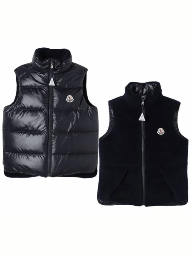 10A Kids Down Padded Double sided Vest Black 1A00113809BY 742 - MONCLER - BALAAN 1