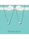 Silver Empty Pendant Necklace Elsa Peretti 12mm Necklace 25185 - TIFFANY & CO. - BALAAN 10