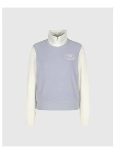 TRAVISMATHEW Women s Layered High Neck Sweater Light Blue - TRAVIS SCOTT - BALAAN 1