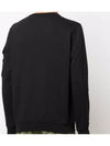 Waffen Patch Zipper Pocket Sweatshirt Black - STONE ISLAND - BALAAN 5