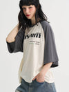 Season Point Museum Raglan T shirt Charcoal - SORRY TOO MUCH LOVE - BALAAN 2