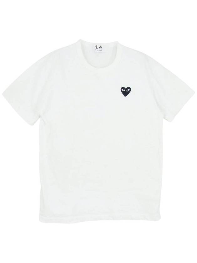 Play Small Black Waffen Short Sleeve T-Shirt P1 AZ T064 2 White - COMME DES GARCONS - BALAAN