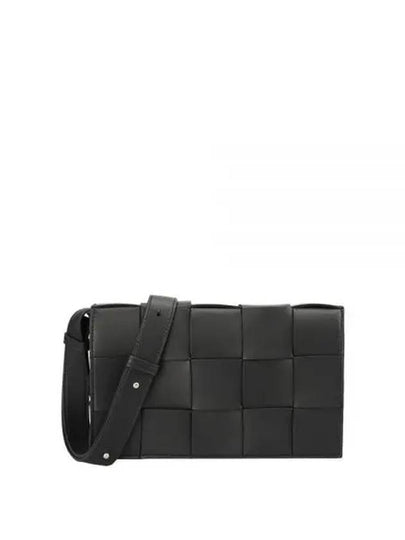 Intrecciato Cassette Cross Bag Black - BOTTEGA VENETA - BALAAN 2