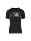 Logo Print Cotton Short Sleeve T-Shirt Black - MAISON MARGIELA - BALAAN 2