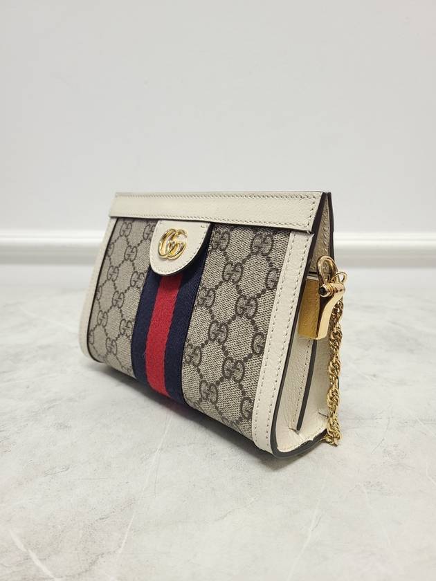 White Ophidia GG mini chain shoulder bag - GUCCI - BALAAN 3