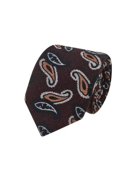 Weekend popup 10% coupon 3 24 Paisley wool knit tie burgundy 270006 - RVR LARDINI - BALAAN 1