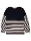 Oranto Rayon Long Sleeve T Shirt Navy - MAX MARA - BALAAN 2