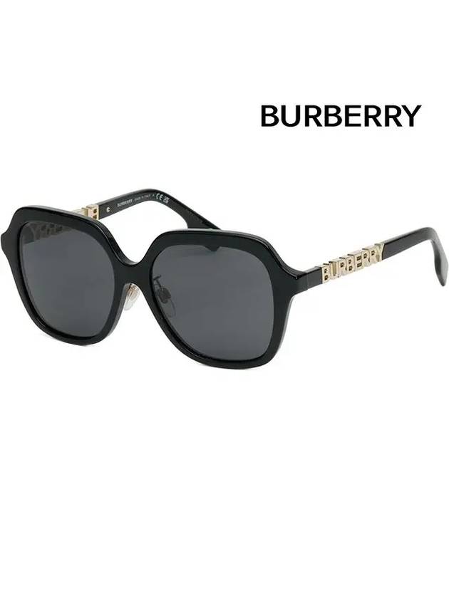 Sunglasses BE4389F 3001 logo gold horn rim Asian fit - BURBERRY - BALAAN 7