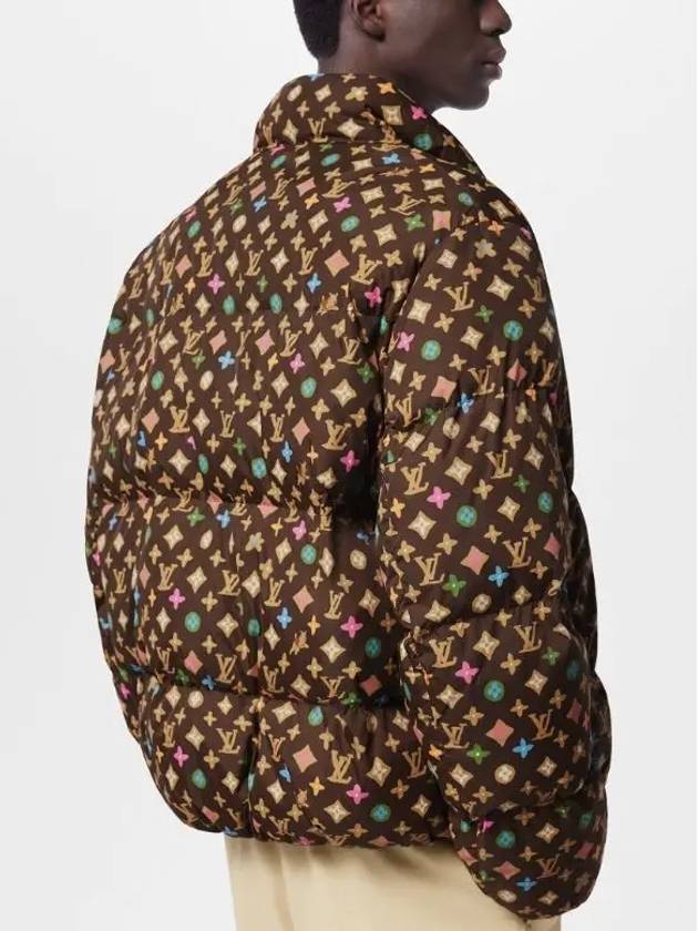 Monogram Print Light Down Padding Brown - LOUIS VUITTON - BALAAN 4