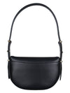 Arque Leather Shoulder Bag Black - PRADA - BALAAN 6