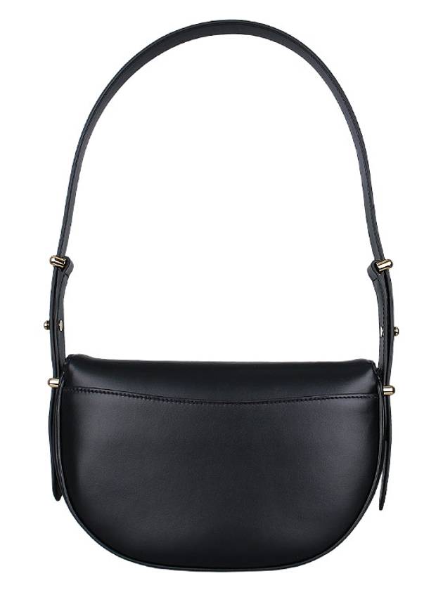 Arque Leather Shoulder Bag Black - PRADA - BALAAN 6