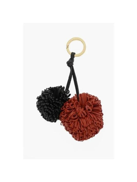 Pom Pom Leather Key Ring - BOTTEGA VENETA - BALAAN 2