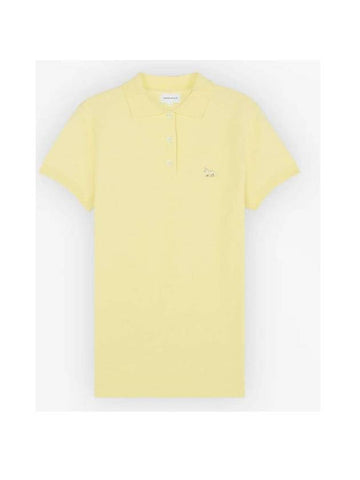 Baby Fox Patch Regular Polo Shirt Yellow - MAISON KITSUNE - BALAAN 1