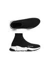 Speed Trainer  High Top Sneakers Black White - BALENCIAGA - BALAAN 2