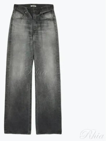 Selvage Fade Heavy Denim Pants Black A24AP03DH Faded - AURALEE - BALAAN 1