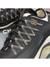 New model mixed fiber sneakers black gold CC - CHANEL - BALAAN 4