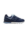 574 Lace Up Low Top Sneakers Blue - NEW BALANCE - BALAAN 2