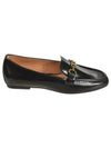 T Logo Horsebit Leather Loafers Black - TOD'S - BALAAN 2