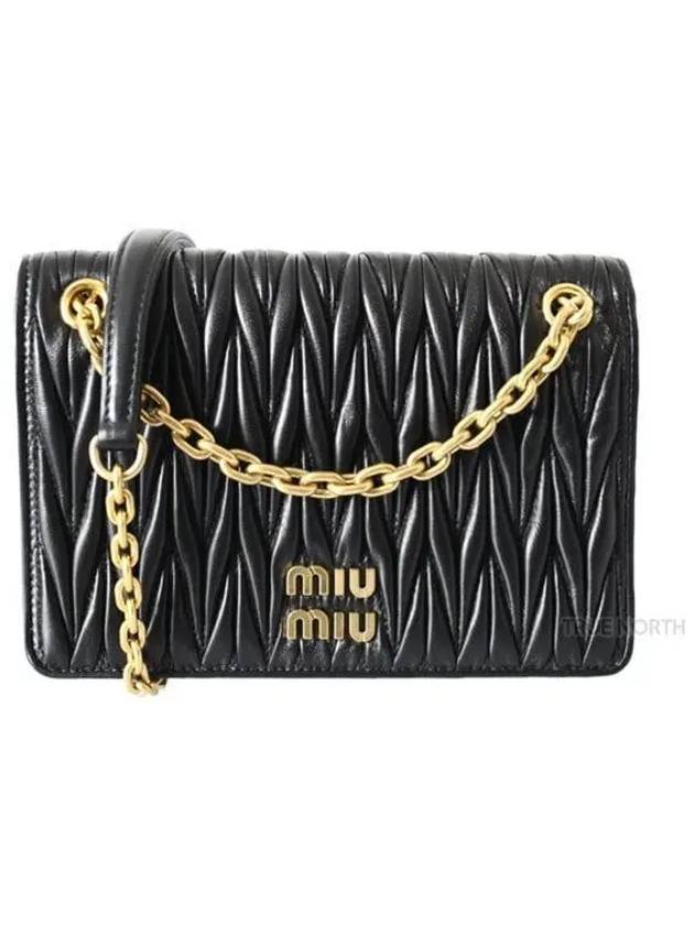 Matelasse Nappa Leather Mini Bag Black - MIU MIU - BALAAN 2