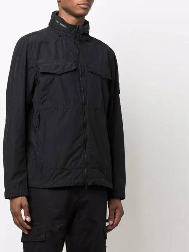 Waffen Naslan Light Watro Zip-up Jacket Black - STONE ISLAND - BALAAN 5