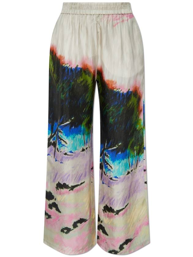 Munthe Silk Trousers, Women's, Multicolour - MUNTHE - BALAAN 1