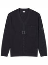 Lens Detail Cotton Cardigan Navy - CP COMPANY - BALAAN 2