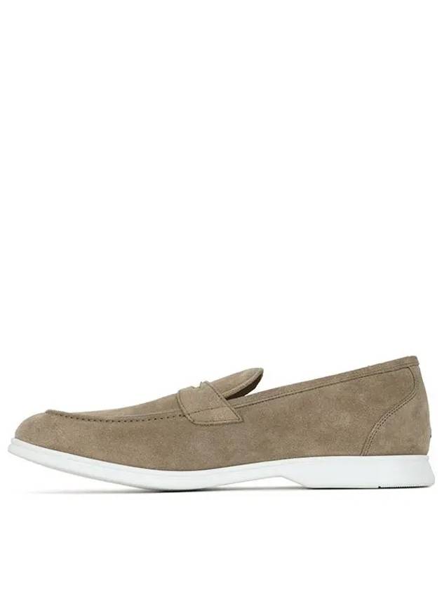 Moka Suede Loafers Beige - KITON - BALAAN 3