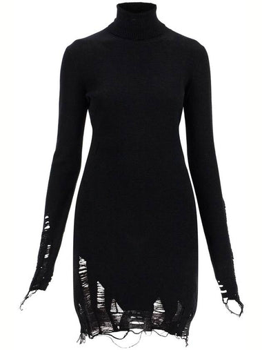 destroyed knit mini dress - MAISON MARGIELA - BALAAN 1