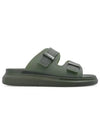 Hybrid Rubber Sandals Khaki - ALEXANDER MCQUEEN - BALAAN 2